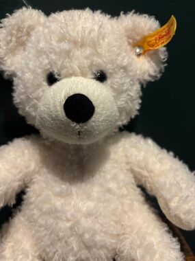 Steiff Cream Teddy Bear Plush - Classic Mohair Style